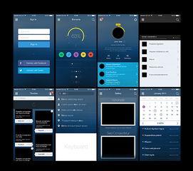 手机软件界面设计ui交互图片素材 高清psd模板下载 7.21mb 企业官网大全